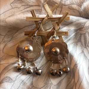 💍BN Silver dangle earrings with small bells